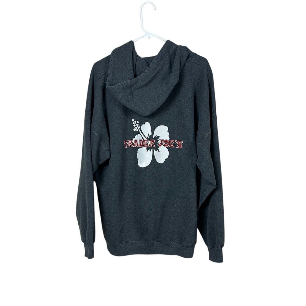 Trader Joe’s Gray Zip Up Hoodie size XL